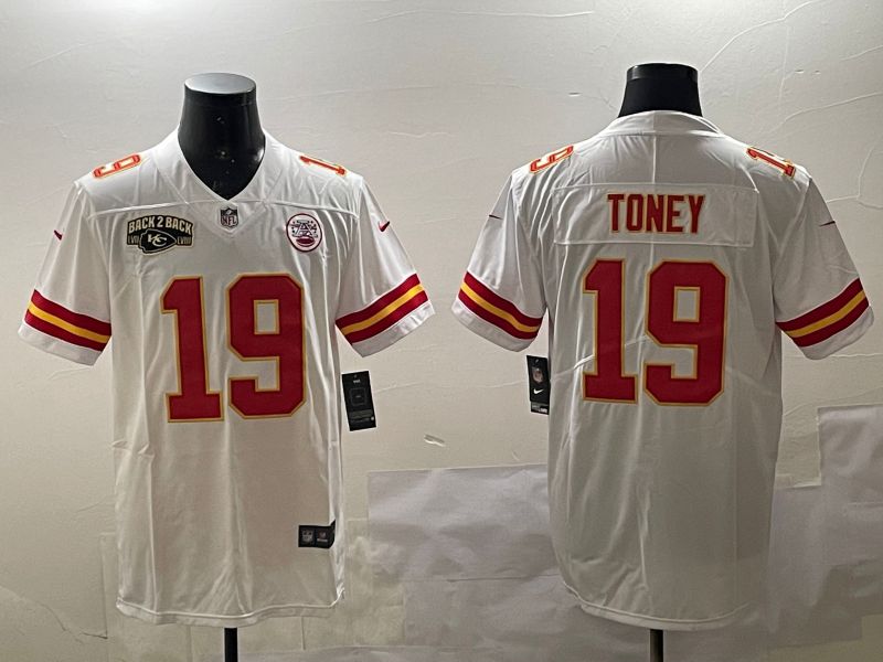 Men Kansas City Chiefs #19 Toney White Second generations 2025 Nike Limited NFL Jersey style 4